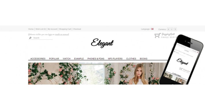 Elegant responsive shop