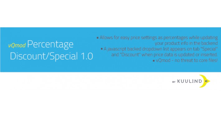 Percentage Discount or Special