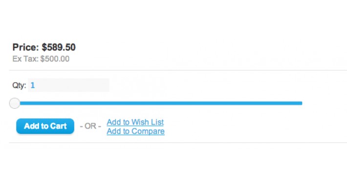 Quantity Slider