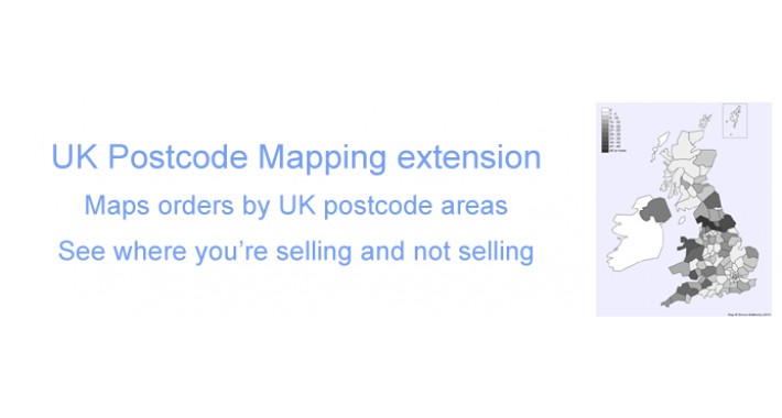 UK Orders by Postcode Mapping Report