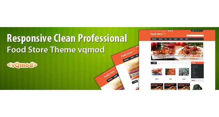 Responsive Clean Professional food store theme