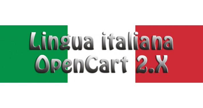 Lingua italiana per OpenCart 2.x