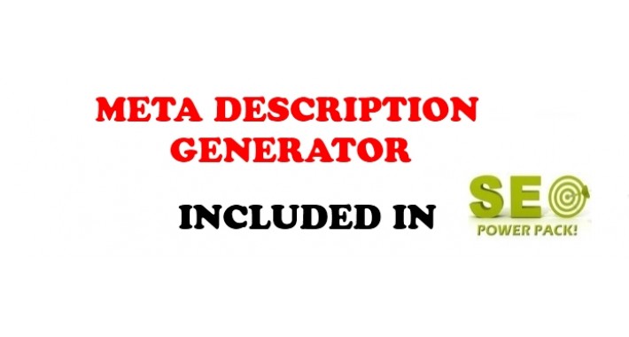 SEO META DESCRIPTION GENERATOR (From SEO Power Pack)