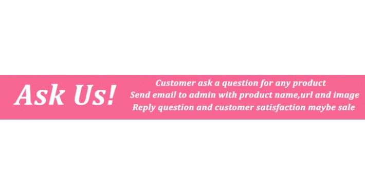 Ask Products to Us for Opencart 2