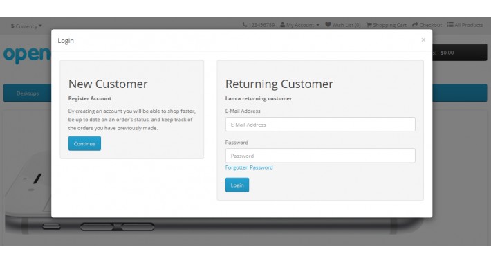 OC 2 Ajax Popup Links (VQMOD)