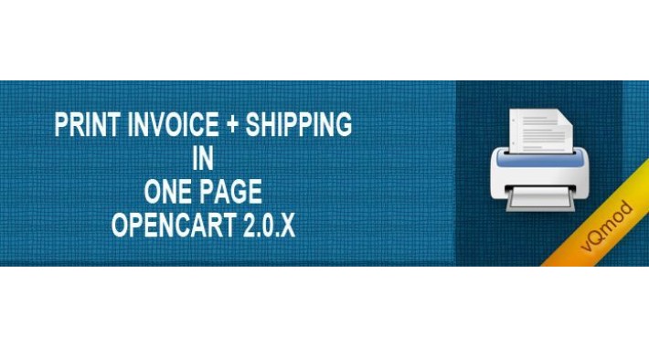 Print Invoice + Shipping on one page & with logo