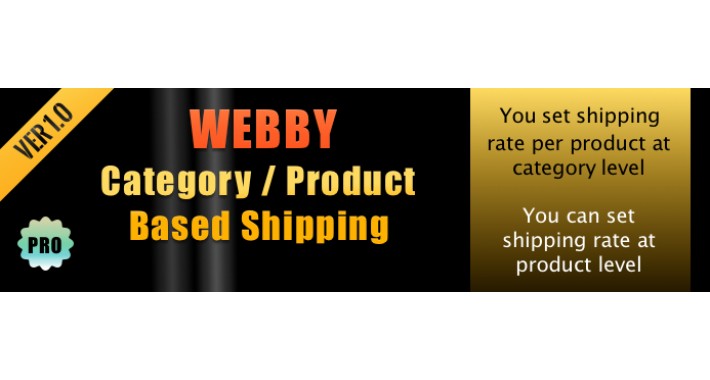 Category / Product Based Shipping Ver 1.5