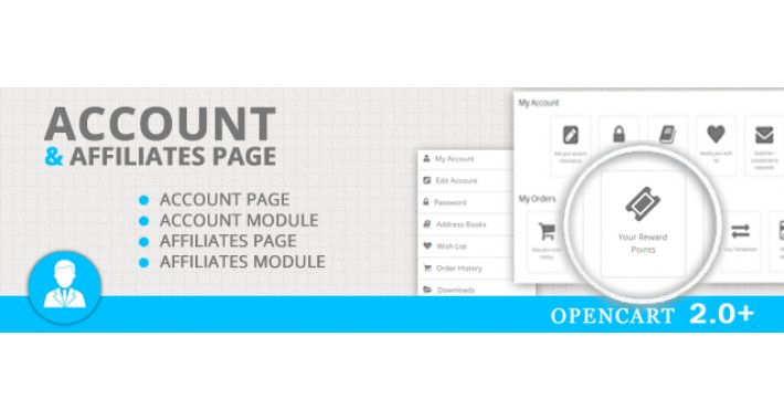 (New) Account & Affiliates Page for 2.0+