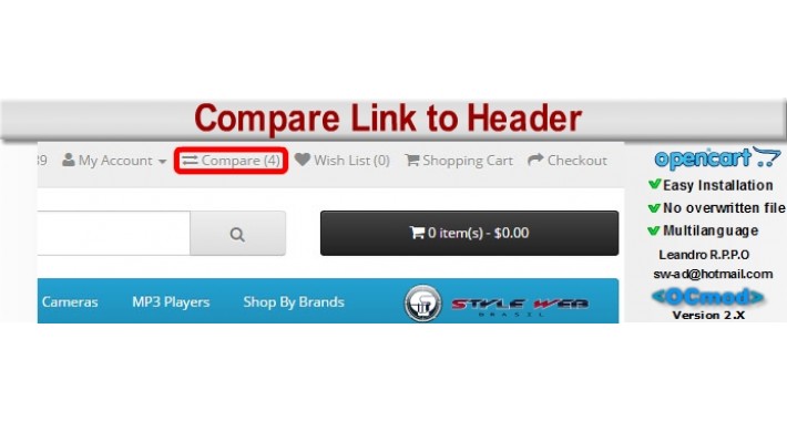 [OCmod]Compare Link to Header