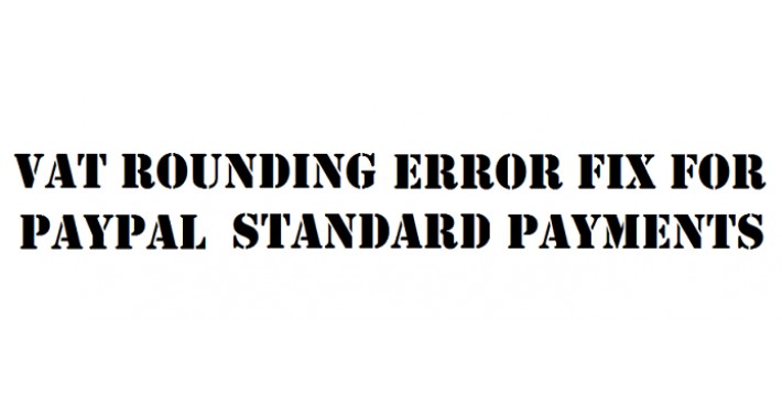 PayPal Rounding Fix for VAT