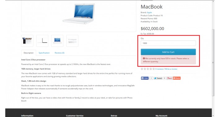 Prevent "Add to cart" If quantity Exceeds than stock