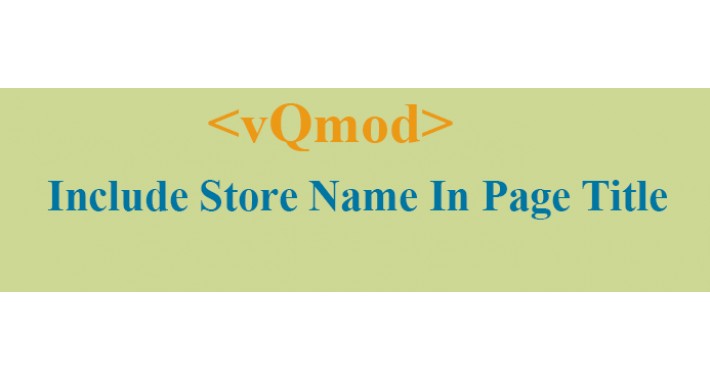 Store Name In Page Title