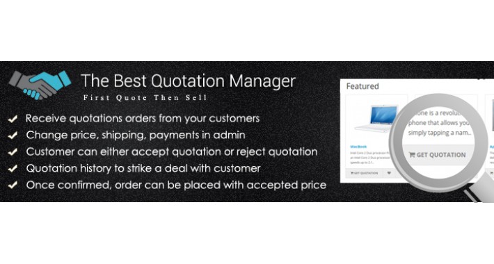Complete Quotation Manager - Request Quote - Approve - Purchase