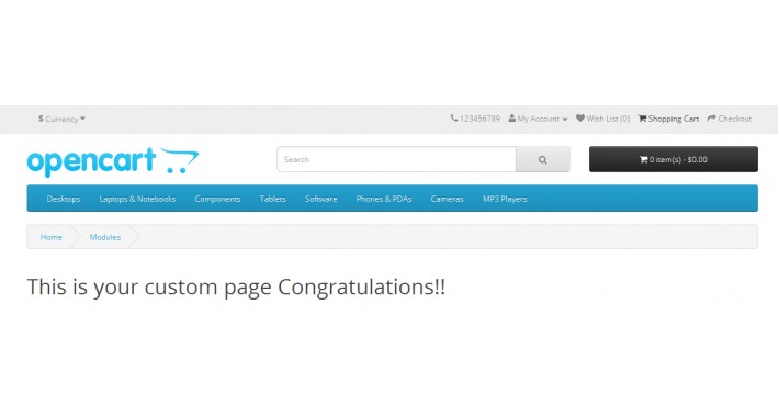 Custom Page Opencart, Tailor Measurement Form