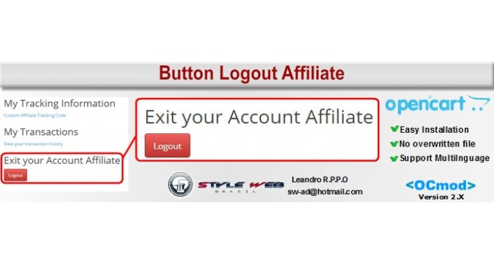 Button Logout Affiliate