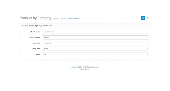 Product by Category Tab