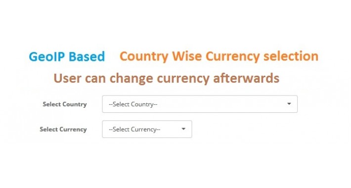 GeoIp based Autodetect Country wise Currency