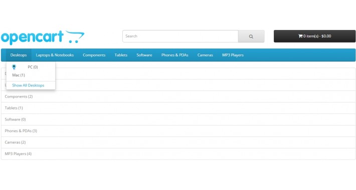 Images menu category