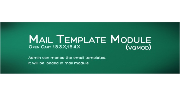 Mail Template Module (VQMOD)