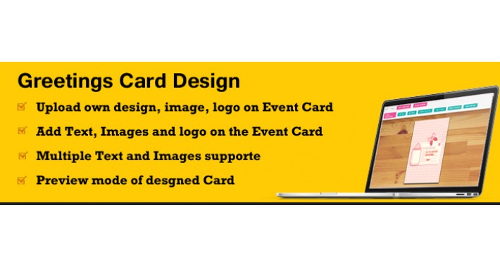 Custom Greetings Card Design for OpenCart