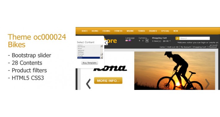OpenCart 1.5 Theme oc000024