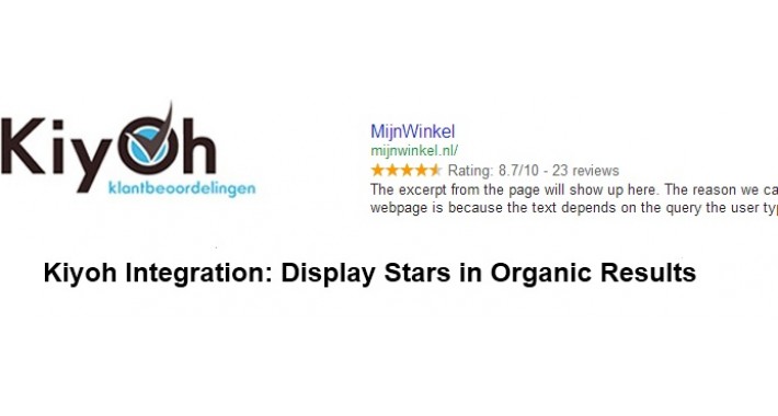 Kiyoh integration: Display Stars in Organic Results