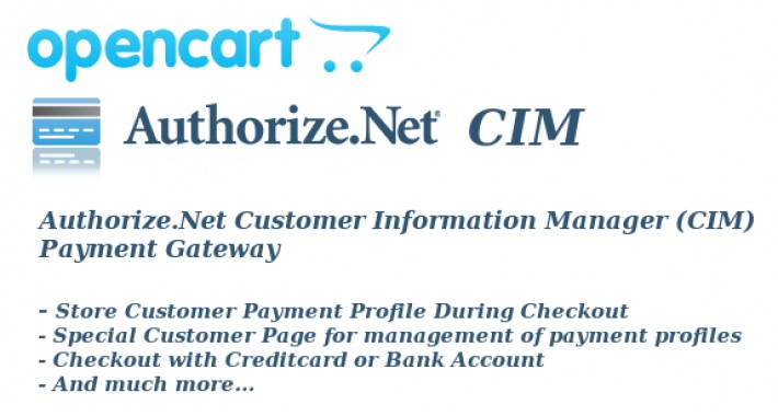 Authorize.Net CIM Payment Gateway