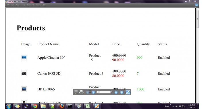 Product Export V1.1