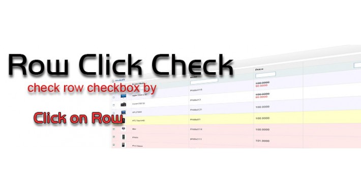 Mark by click on row