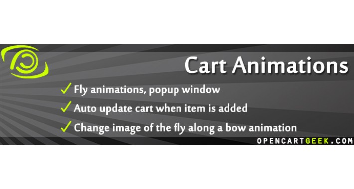 Cart Animations - Fly animations, Popup window (Ajax)