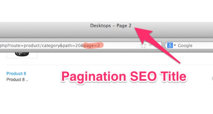 Pagination SEO Title