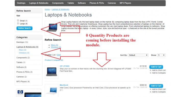 Hide Products if quantity reach to 0 from filters & website