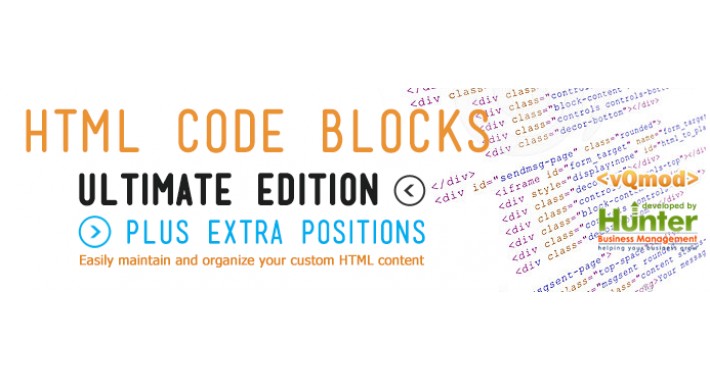 HTML Code Blocks Ultimate Edition + Extra Positions