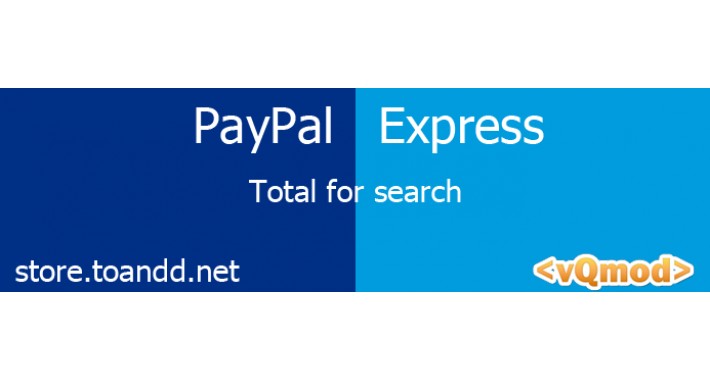 Total for paypal express search