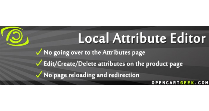 Attribute Editor on Admin Product Page