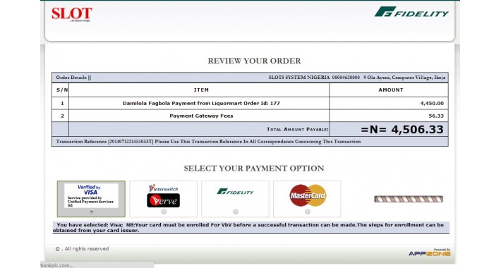 Fidelity Bank PLC Paygate