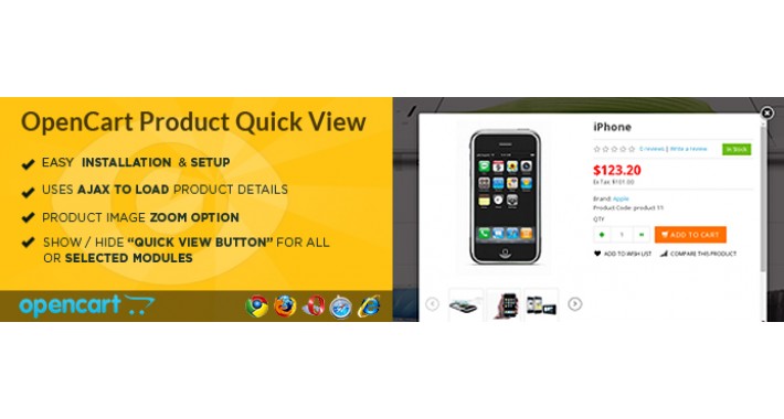OpenCart Product Quick View