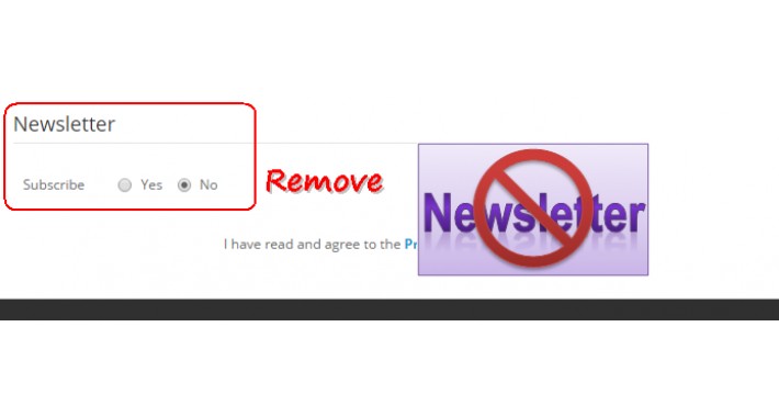Remove Newsletter - OpenCart 2.x