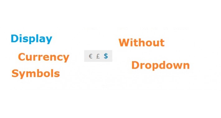 Display Currency Symbols
