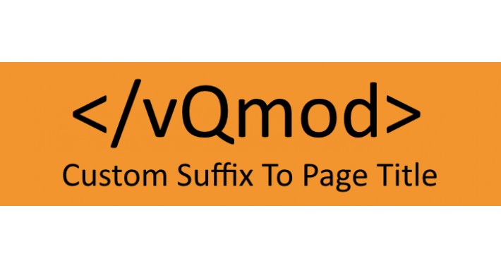 Custom Suffix To Page Title