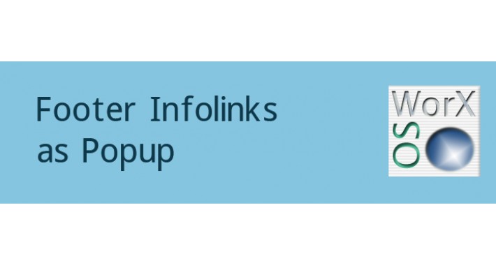 Footer Infolinks as Popup