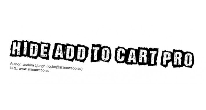 Hide Add to Cart Pro (vQmod)