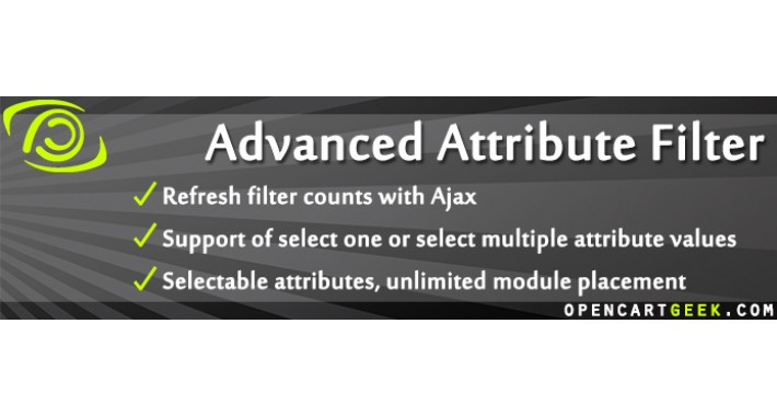 Advanced Attribute Filter (+Price, +Manufacturer)