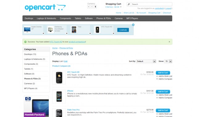 Perfect Product compare like flipkart - Vqmod
