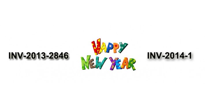 Auto change invoiceprefix for new year