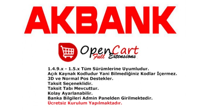 Akbank Taksitli Sanal Pos