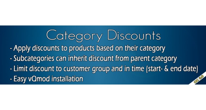 Category Discounts OC2