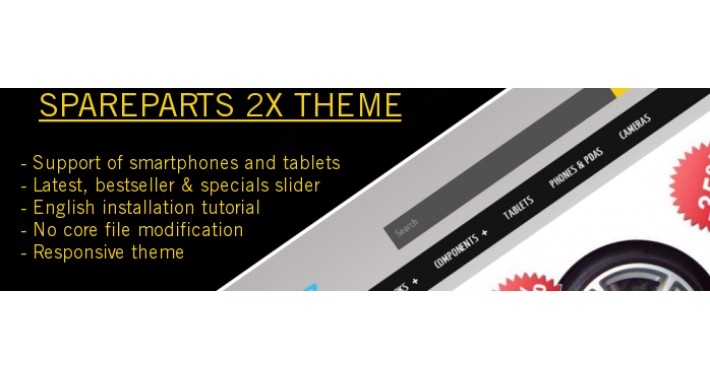 Spare parts and tools theme