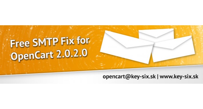 OpenCart - FREE SMTP FIX FOR OPENCART 2.0.2.0