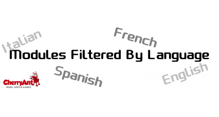 Enable Modules Filtered by Language